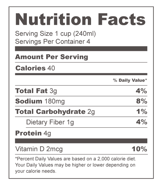 Greater Good. Organic Original Unsweetened Almond Milk 946 ml
